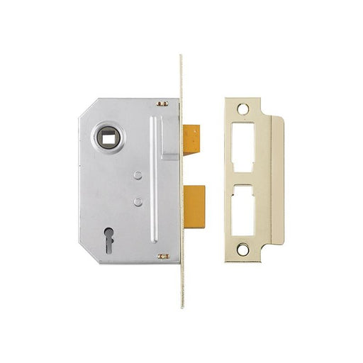 Yale Locks PM320 3 Lever Mortice Sashlock Polished Brass 65mm 2.5in Yale Locks - Town Tools