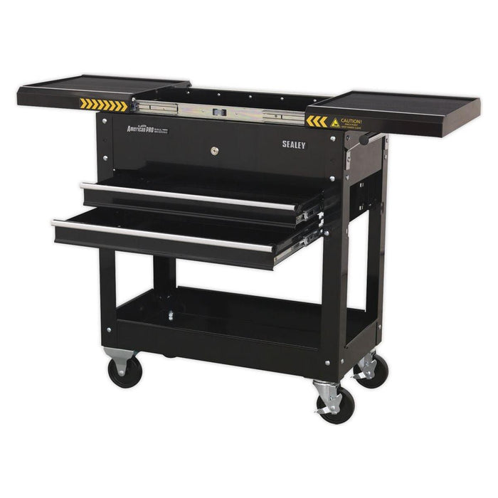 Sealey Mobile Tool & Parts Trolley Black AP705MB Sealey - Town Tools 