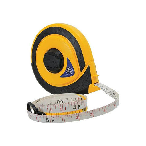 Faithfull Fully Enclosed ABS Fibreglass Long Tape 30m/100ft (Width 15mm) Faithfull - Town Tools