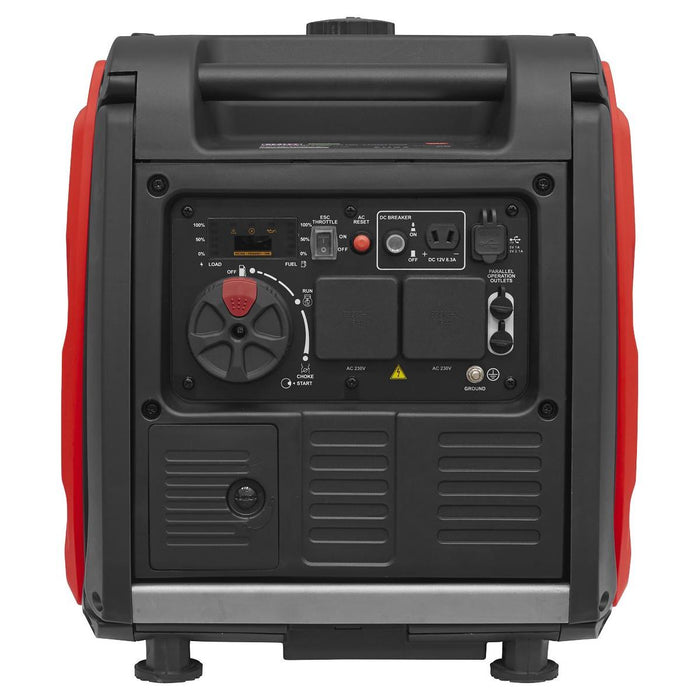 Sealey 3500W Inverter Generator 4-Stroke Engine 230V G3500I Sealey - Town Tools 