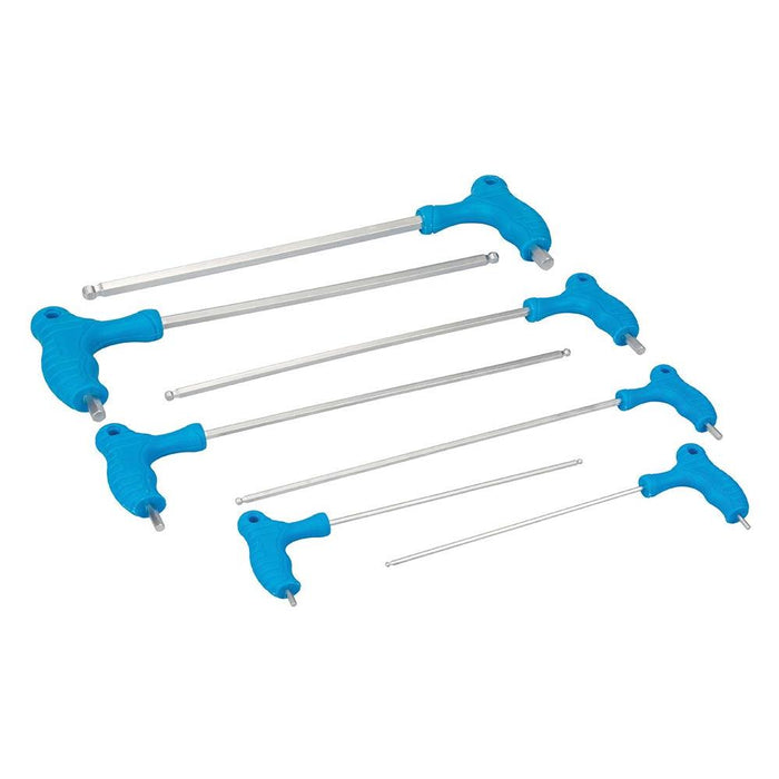 Silverline Hex Key Long Length Set 7pce 2.5 - 10mm Silverline - Town Tools 