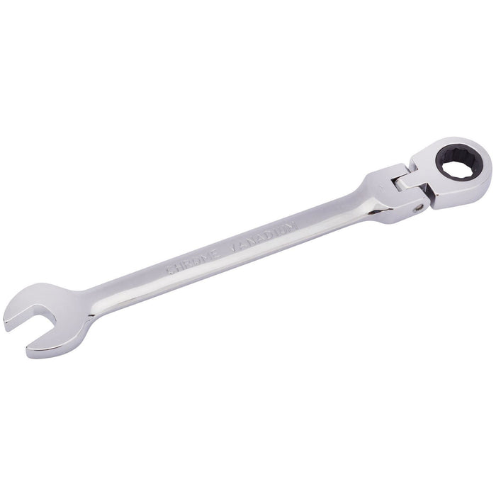 Draper HI-TORQ Metric Flexible Head Ratcheting Combination Spanner, 11mm Draper - Town Tools 