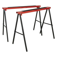 Sealey Fold Down Trestles Pair 100kg Capacity per Trestle FDT2