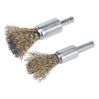 Sealey Decarbonising Brush Set 2pc VS1801