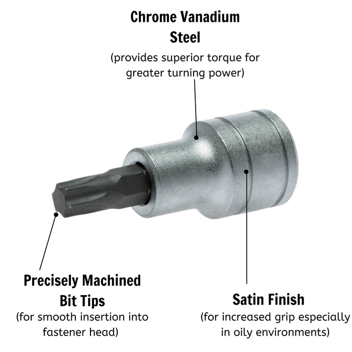 Teng Tools 1/2" TX Bit Socket TX27 Teng Tools - Town Tools 