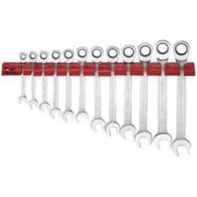Teng Tools Ratcheting Combination Spanner Set RS Wall Rack 12 Pieces Teng Tools - Town Tools 