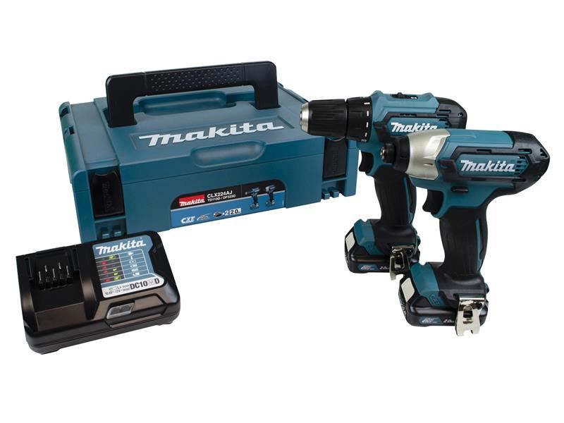 Makita CLX224AJ 12Vmax CXT Twin Pack 12V 2 x 2.0Ah Makita - Town Tools