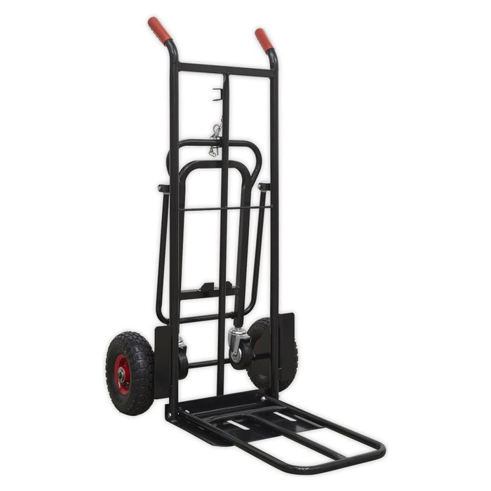 Sealey Heavy-Duty 3-in-1 Sack Truck with PU Tyres 300kg Capacity CST989HD