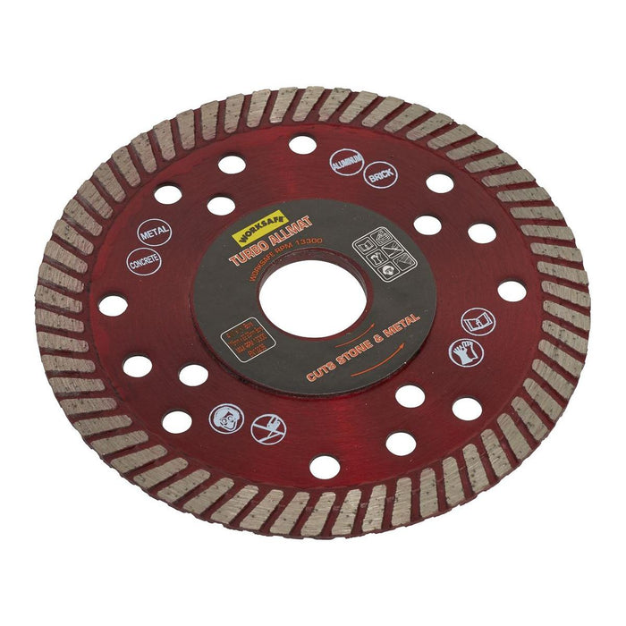 Sealey Turbo Allmat Diamond Blade115 x22mm WDTA115