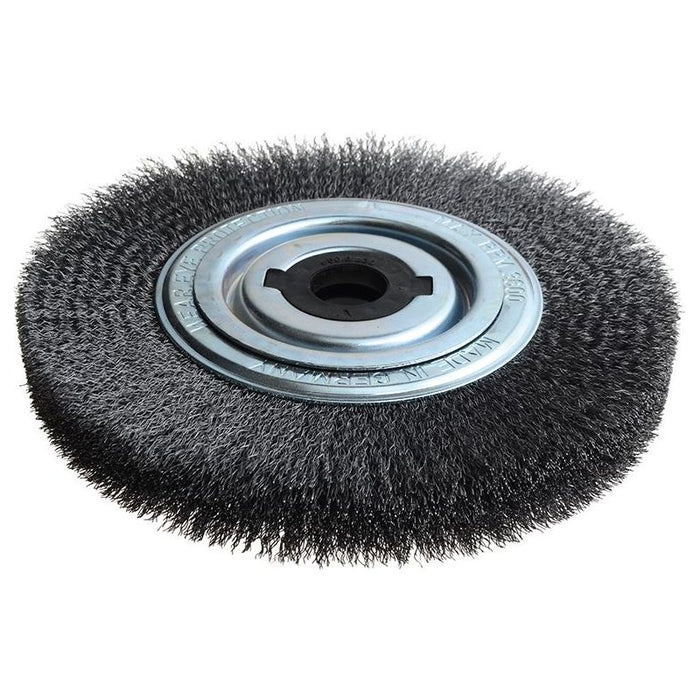 Lessmann Wheel Brush D250mm x W30-35 x 100 Bore Steel Wire 0.30 + Adaptors Set 4 +1 Lessmann - Town Tools