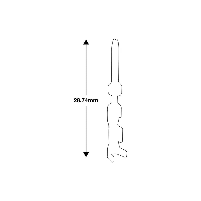 Connect Non-Insulated Male Terminals 50pc 37488 Tool Connection - Town Tools 