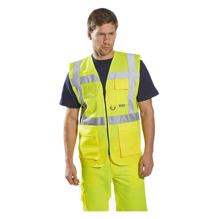 Portwest Berlin Executive Hi-Vis Vest - Yellow - Medium Portwest - Town Tools 