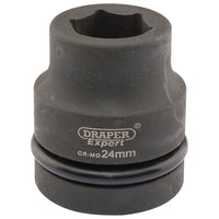 Draper Expert HI-TORQ 6 Point Impact Socket, 1" Sq. Dr., 24mm 05105