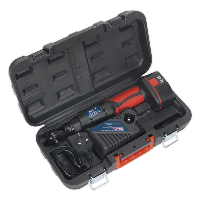 Sealey Cordless Ratchet Wrench 14.4V 2Ah Ni-MH 3/8"Sq Drive CP2144MH Sealey - Town Tools 