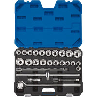 Draper Combined MM/AF Socket Set, 3/4" Sq. Dr. (26 Piece) 16484