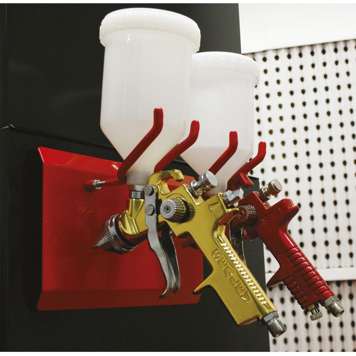 Sealey Magnetic Spray Gun Holder 2 Gun MSH02 Sealey - Town Tools 