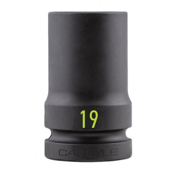 Carlyle Tools 3/4Dr Deep 6Pt Impact Socket 19mm