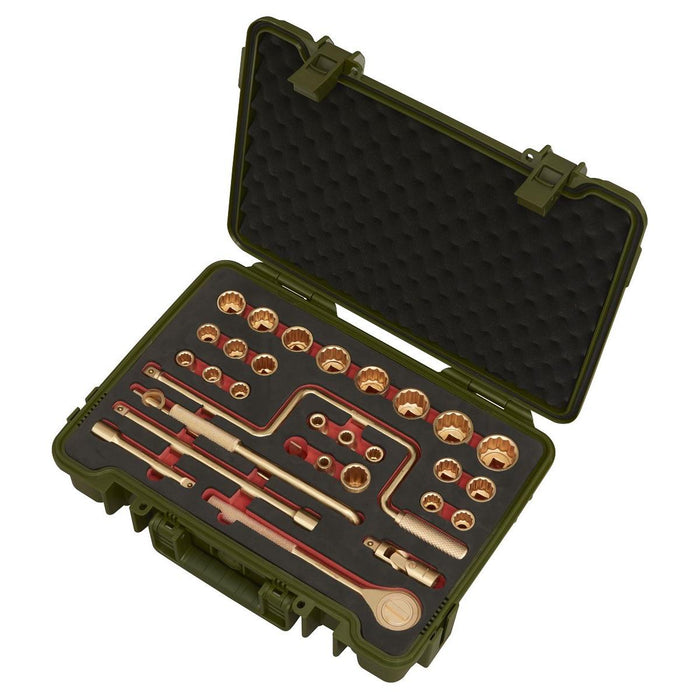 Sealey Premier Premier Non-Sparking Socket Set 1/2"Sq Drive 31pc NS039 Sealey Premier - Town Tools 