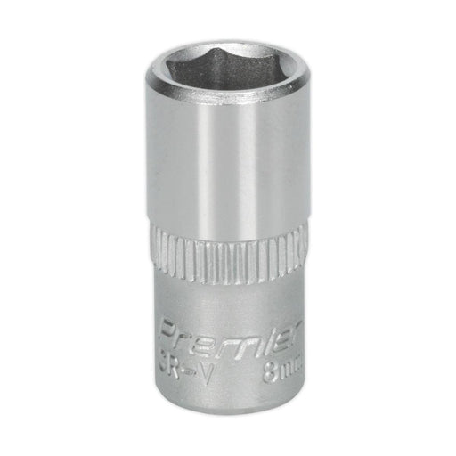 Sealey WallDrive Socket 8mm 1/4"Sq Drive S1408 Sealey - Town Tools 