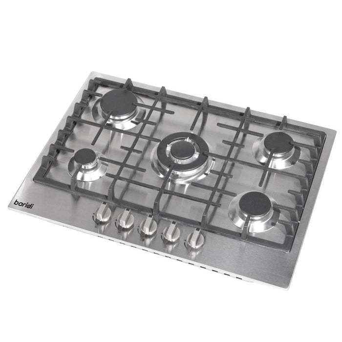 Baridi Gas Hob with 5 Cooking Zones 70cm - Stainless Steel DH227 Baridi - Town Tools 