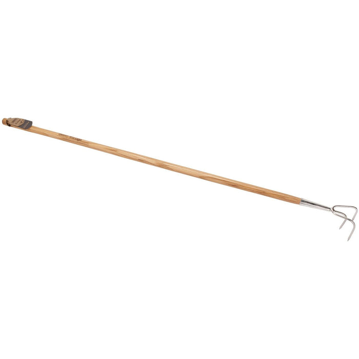 Draper Heritage Stainless Steel 3 Prong Cultivator with Ash Handle 99017 Draper - Town Tools 