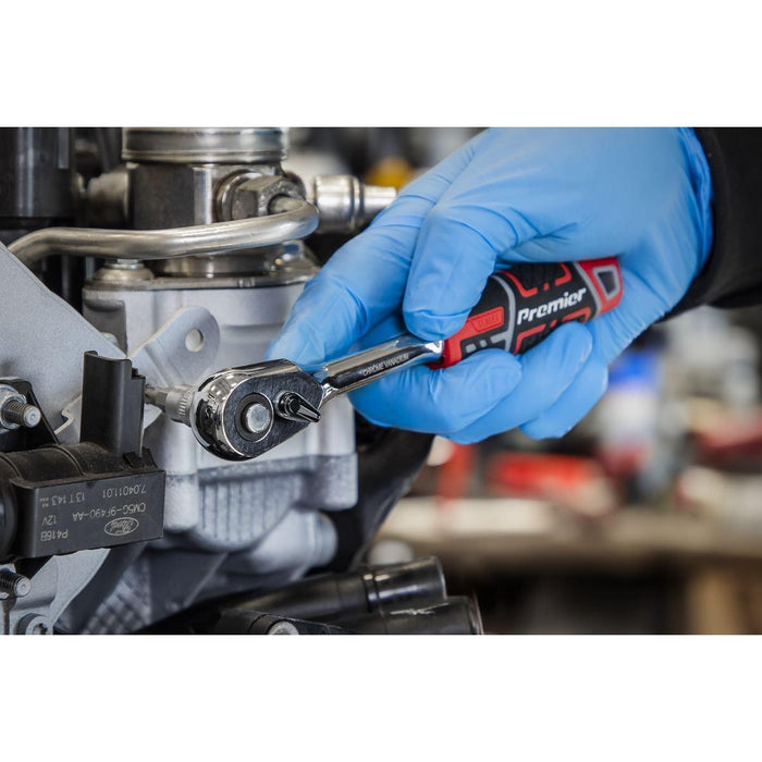 Sealey Premier Premier Ratchet Wrench with Flip Reverse 1/4"Sq Drive AK8934 Sealey Premier - Town Tools 
