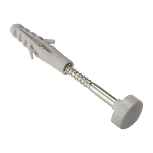 Forgefix W.C. Fixing Kit White Cap M6 x 80mm (1 Pair) ForgeFix - Town Tools