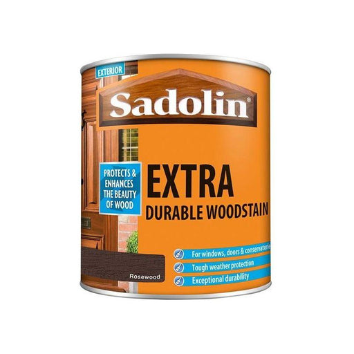 Sadolin Extra Durable Woodstain Rosewood 1 litre Sadolin - Town Tools