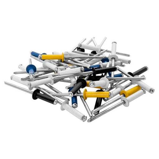 Rapid Automotive Rivets 4.8 x 16mm 4 Colours Blister of 32 Rapid - Town Tools