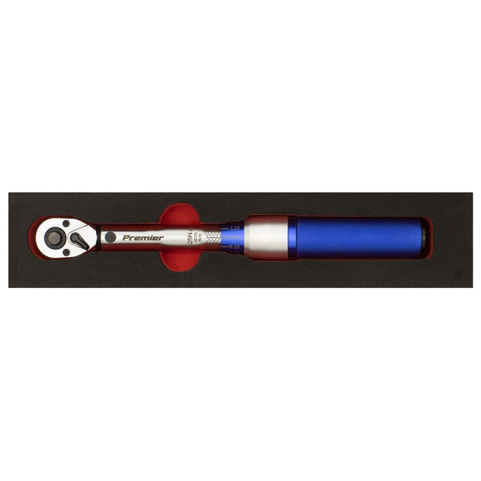 Sealey Torque Wrench Micrometer Style 3/8"Sq Drive 5-25Nm Calibrated STW902 Sealey - Town Tools 