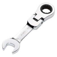 Draper HI-TORQ Metric Stubby Flexible Head Ratchet Combination Spanner, 12mm