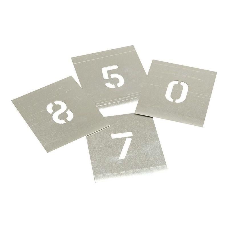Stencils Set of Zinc Stencils - Figures 2in Walleted Stencils - Town Tools
