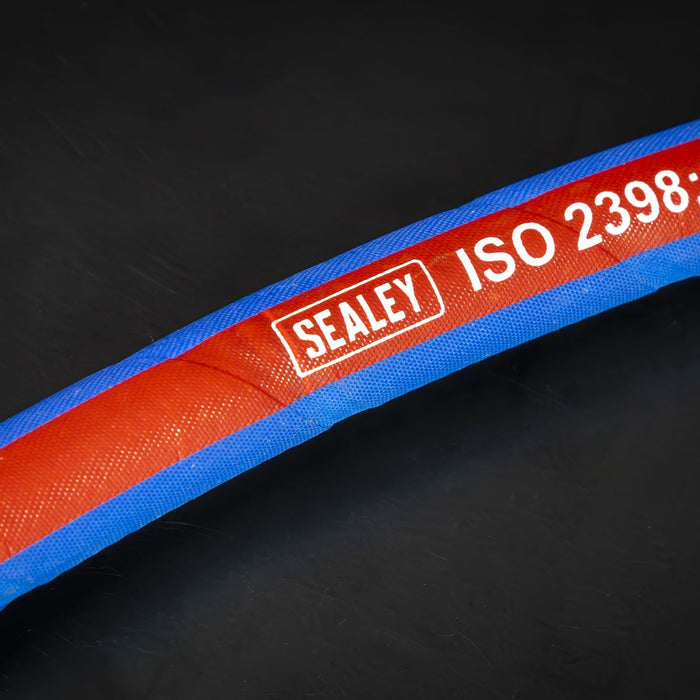 Sealey Extra-Heavy-Duty Air Hose with 1/4"BSP Unions 15m x 10mm AH15R/38 Sealey - Town Tools 