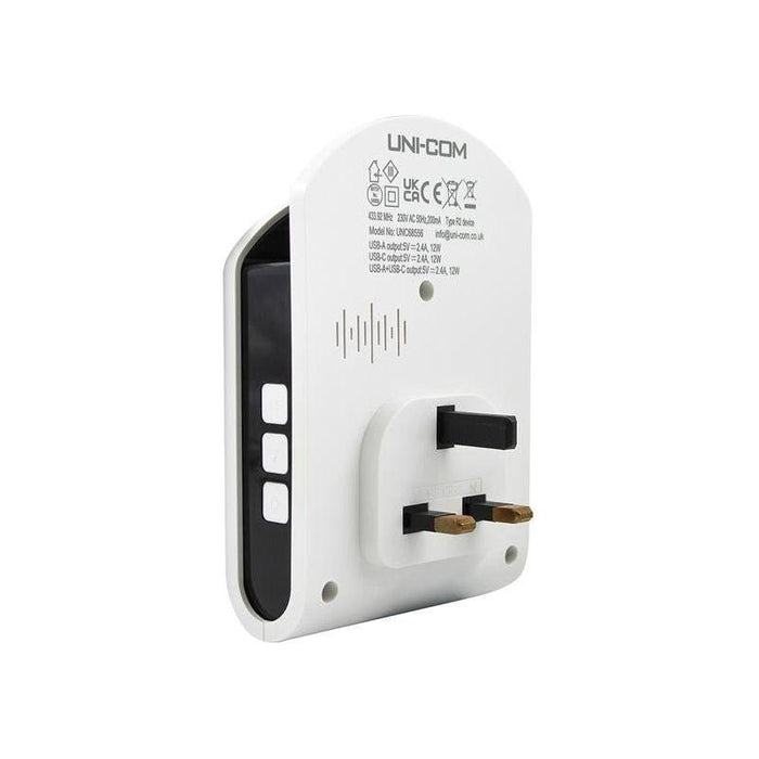 Uni-Com Plug-in Door Chime with USB Charger Uni-Com - Town Tools
