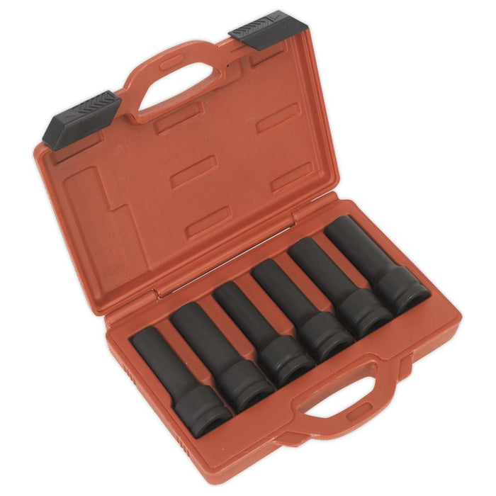 Sealey Impact 12-Point & TRX-Star* Female Deep Socket Set 6pc 3/4"Sq Drive SX099 Sealey - Town Tools 