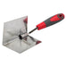 Faithfull Internal Corner Trowel Stainless Steel Soft Grip Handle 4 x 3 x 3in Faithfull - Town Tools