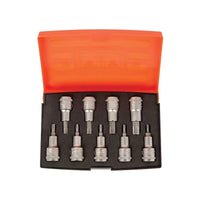 Bahco S9TORX 1/2in Drive Socket Set, 9 Piece