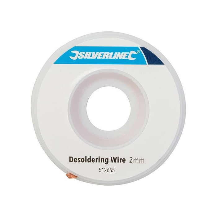 Silverline Desoldering Wire 2mm Silverline - Town Tools 