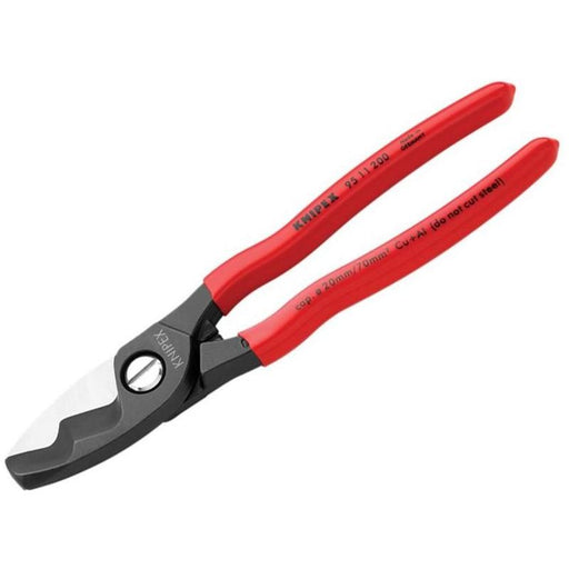 Knipex Cable Shears with Twin Cutting Edge PVC Grip 200mm Knipex - Town Tools