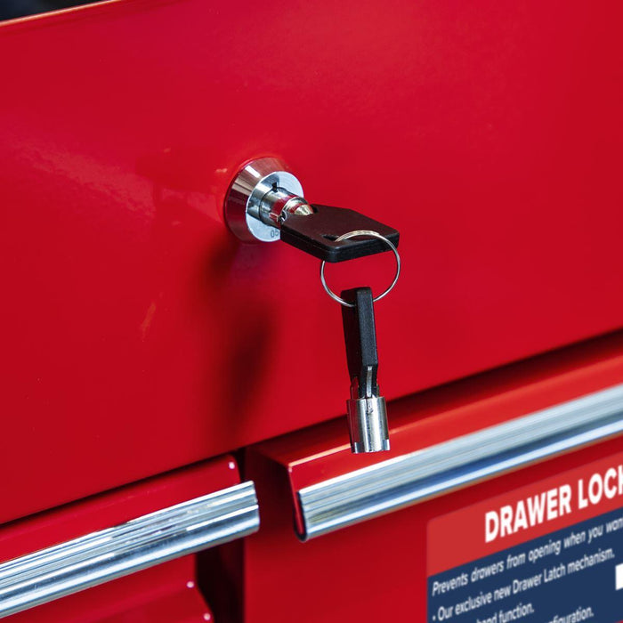 Superline PRO Heavy-Duty Mobile Tool & Parts Trolley 5 Drawers & Lockable Top Superline Pro - Town Tools 