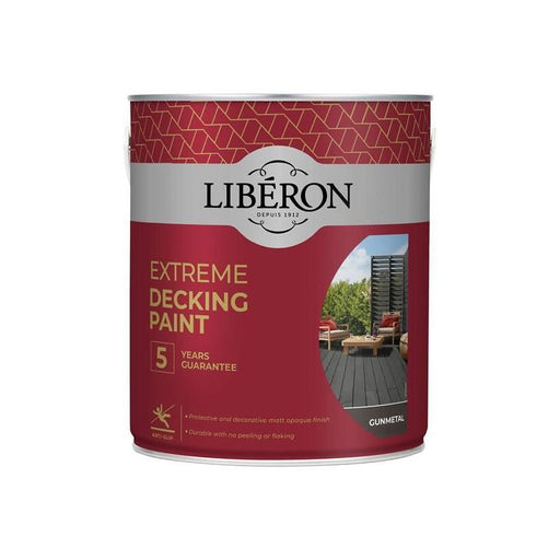 Liberon Extreme Decking Paint Gun Metal 2.5 litre Liberon - Town Tools