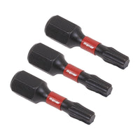 Sealey TRX-Star* T20 Impact Power Tool Bits 25mm 3pc AK8217