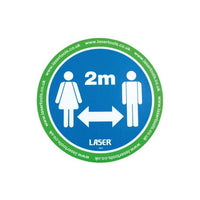 Laser Laser Tools Floor Sticker 2m Distancing 6pc 8054