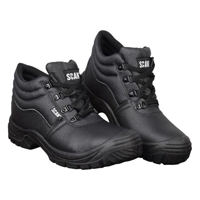 Scan 4 D-Ring Chukka Safety Boots Black UK 12 EUR 47 Scan - Town Tools