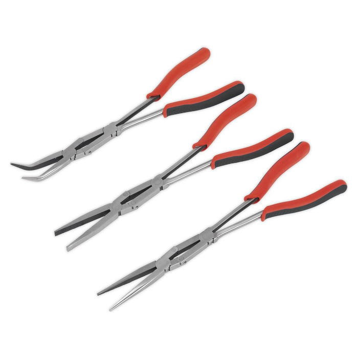 Sealey Double Joint Pliers Set 3pc Long Reach 335mm AK8580 Sealey - Town Tools 