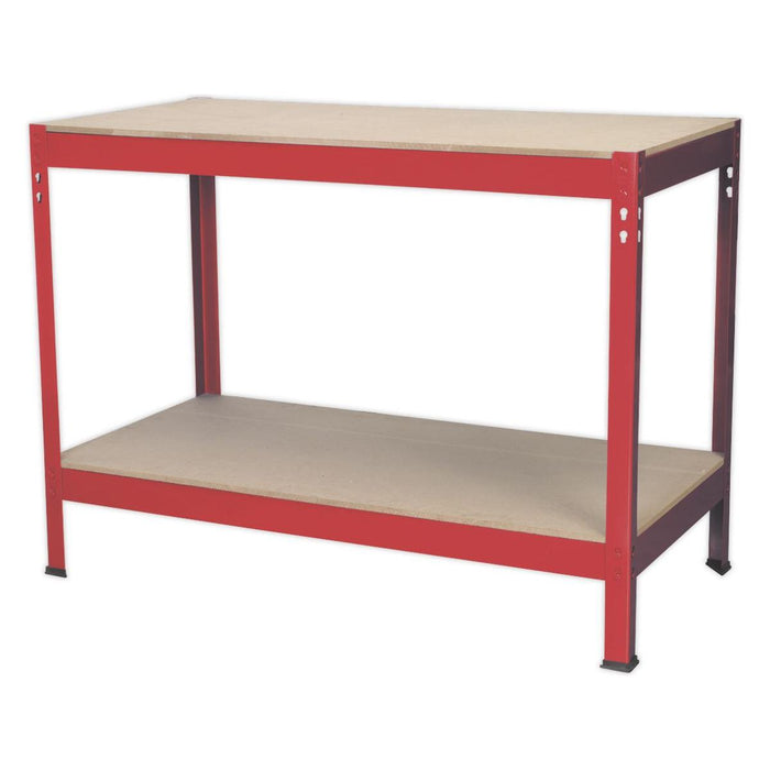 Sealey Workbench 1.2m Steel Wooden Top AP1210 Sealey - Town Tools 