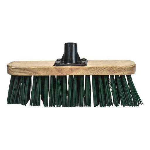 Faithfull Stiff Green Broom Head 300mm (12in) Threaded Socket Faithfull - Town Tools