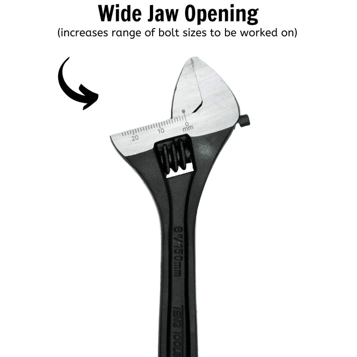 Teng Tools Adjustable Wrench 150mm Teng Tools - Town Tools 