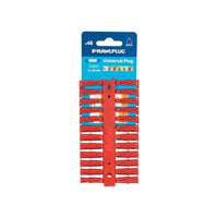 Rawlplug Red UNO® Plugs 6 x 28mm (Card 48)