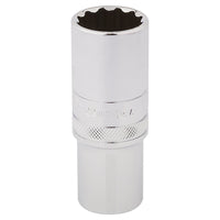 Draper HI-TORQ 12 Point Deep Socket, 1/2" Sq. Dr., 22mm 33788